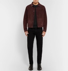Berluti - Leather-Trimmed Cashmere Sweater - Men - Black