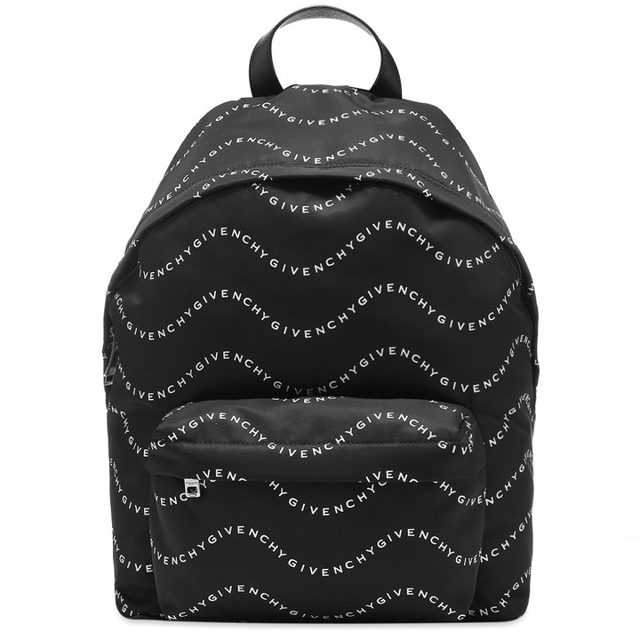 Photo: Givenchy Wave Logo Nylon Backpack