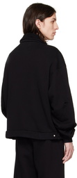 Les Tien Black Oversized Jacket