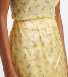 Jil Sander Floral organdy midi skirt