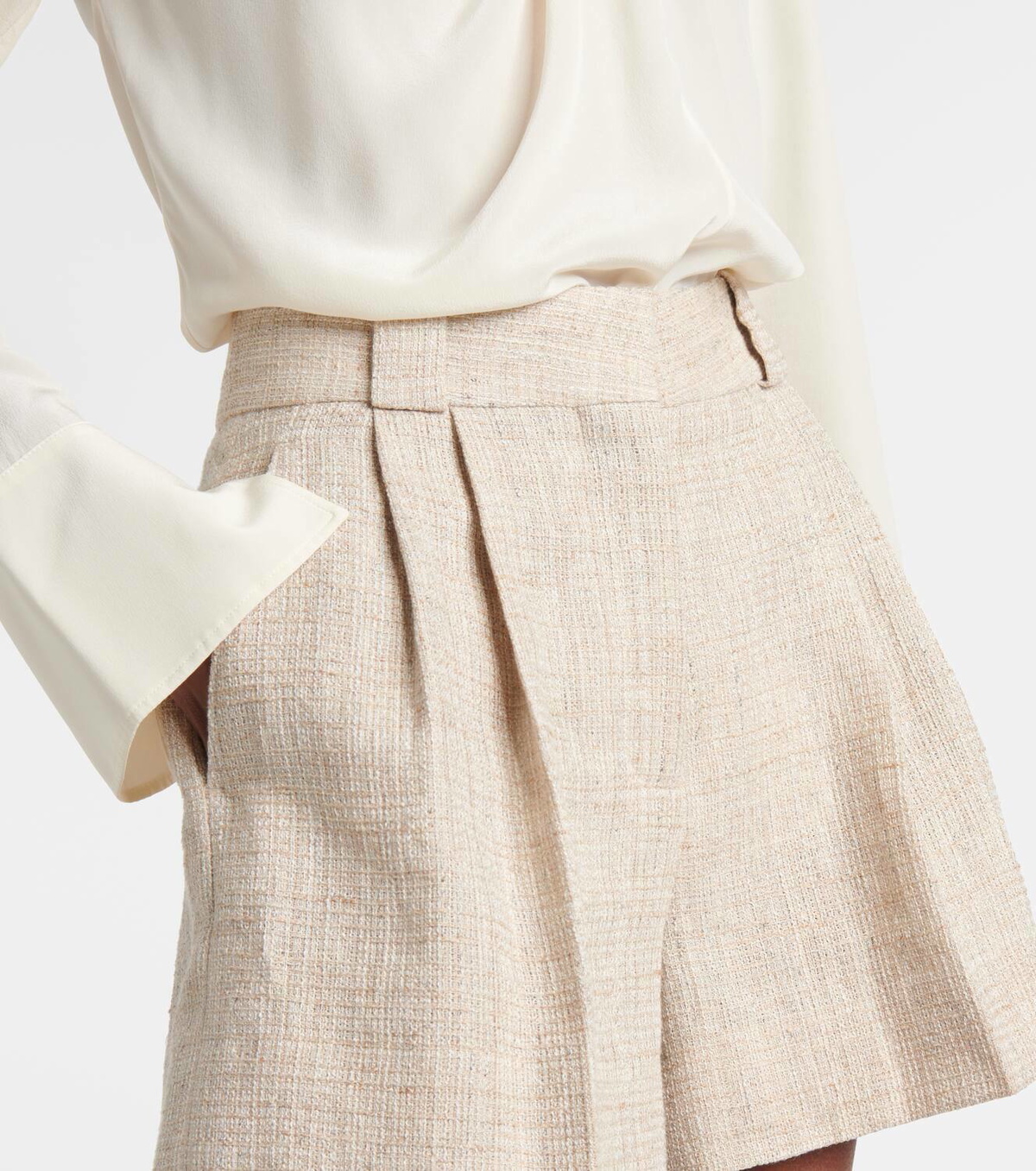 Blazé Milano Selle linen and cotton blend shorts
