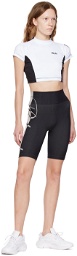 Rhude Black Core Techknit Bike Shorts
