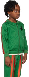 Mini Rodini Kids Green Stripe Track Jacket