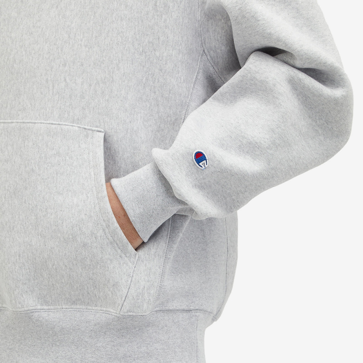 Champion Men's Classic Hoodie in Grey Marl