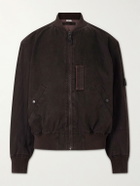 A.PRESSE - B-15C Cotton and Silk-Blend Bomber Jacket - Brown