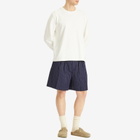 Late Checkout Men's Pinstripe Origami Shorts in Navy