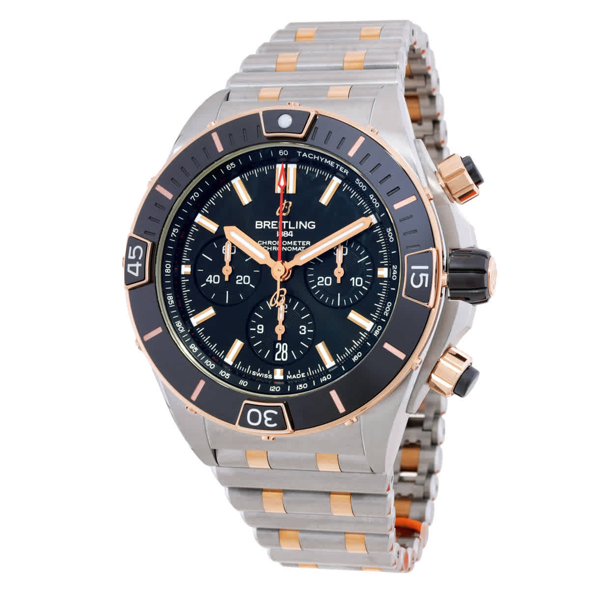 Breitling Chronomat B01 Chronograph Automatic Black Dial Watch UB0136251B1U1