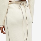Baserange Women's Garble Wrap Skirt in Undyed