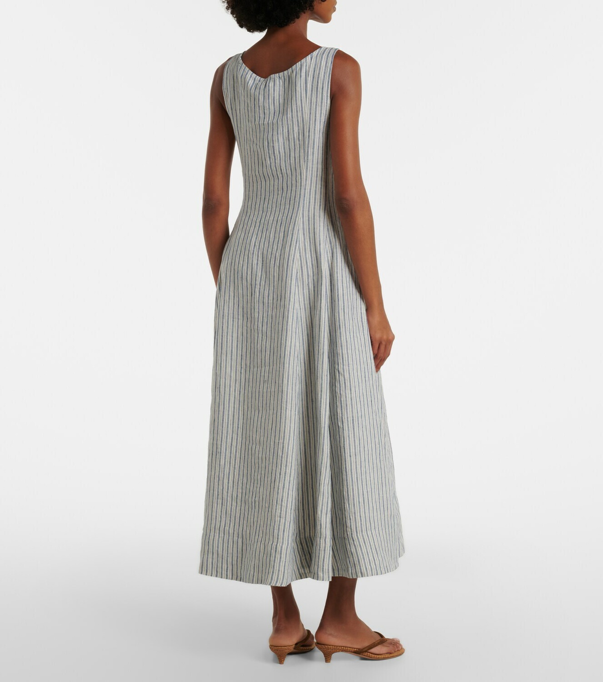 Polo Ralph Lauren Striped linen midi dress