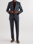 TOM FORD - Silk-Blend Suit Jacket - Blue