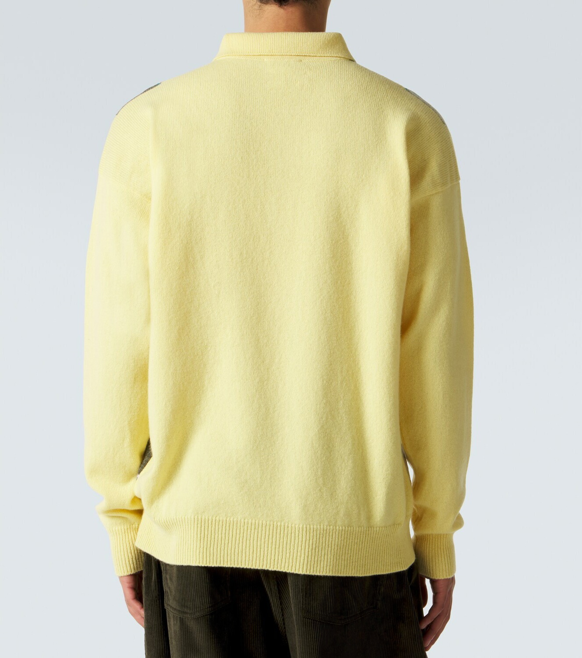JW Anderson Argyle wool polo sweater