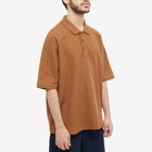 A.P.C. Men's Antoine Logo Polo Shirt in Caramel