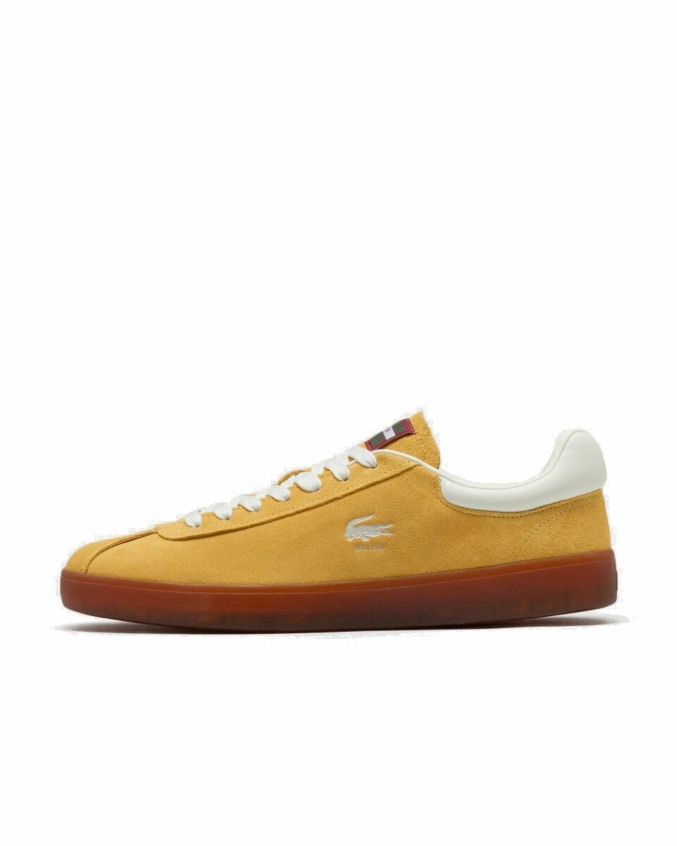 Photo: Lacoste Baseshot Sneaker Brown/Yellow - Mens - Lowtop