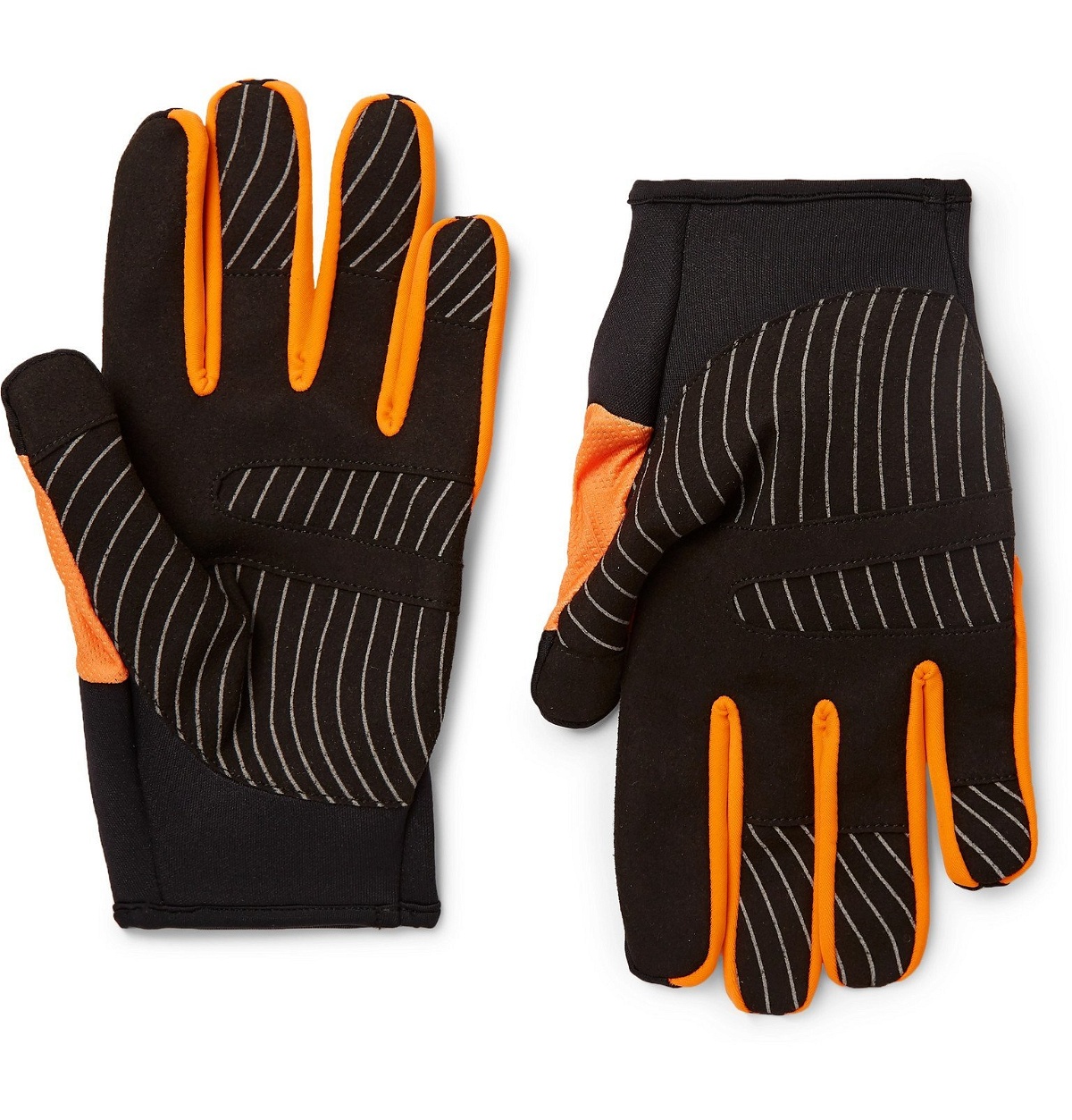 Photo: Off-White - Active Stretch-Jersey and Mesh Gloves - Black