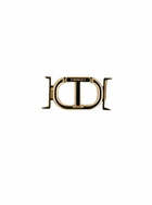 TwinSet Beige Dress With Metallic Logo Plaque And Waist Belt In Macramé Cotton Woman