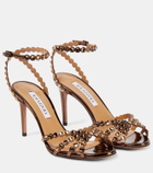 Aquazzura Tequila 85 embellished leather sandals