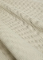 Sunspel Cotton-mesh Polo Shirt Light Grey