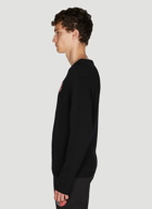 Logo Patch Sweater in Black