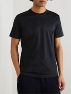 Giorgio Armani - Silk and Cotton-Blend Jersey T-Shirt - Blue