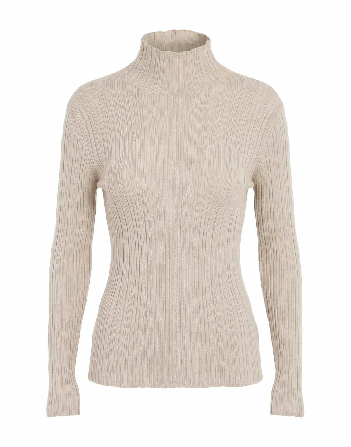 Agnona Womens Turtleneck in Beige