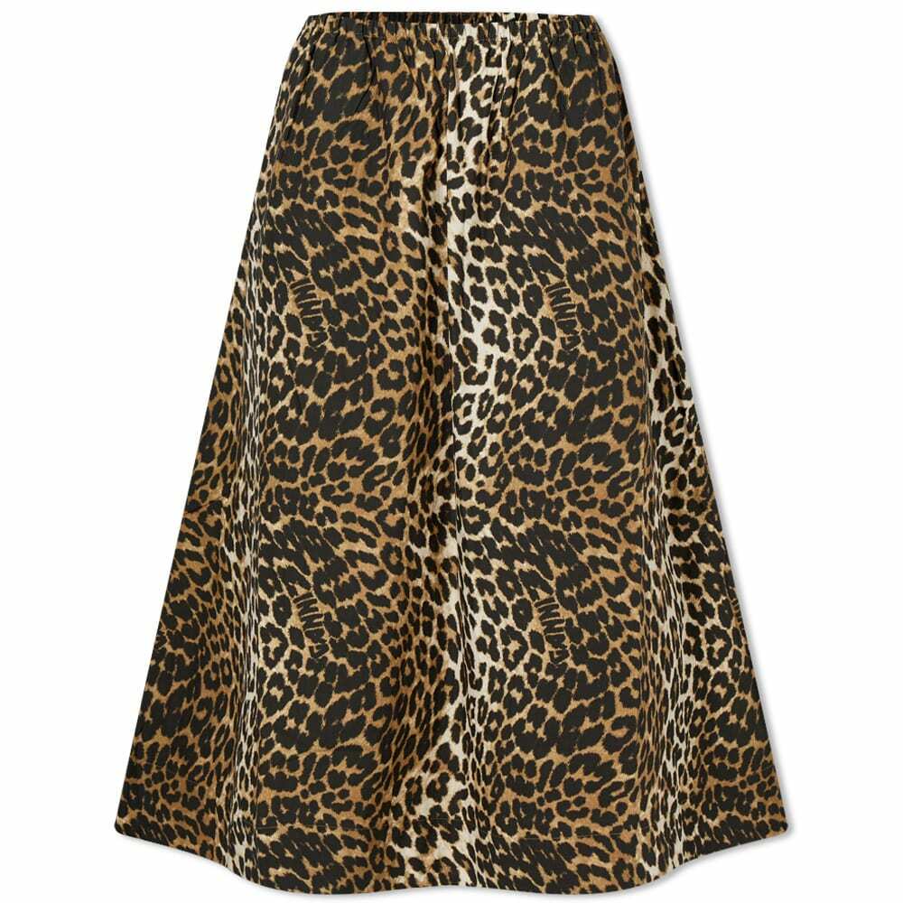 Ganni leopard 2024 maxi skirt