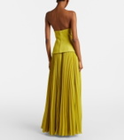 Solace London Britt pleated maxi dress