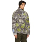 MCQ Multicolor Sherpa Fleece Half-Zip Sweater