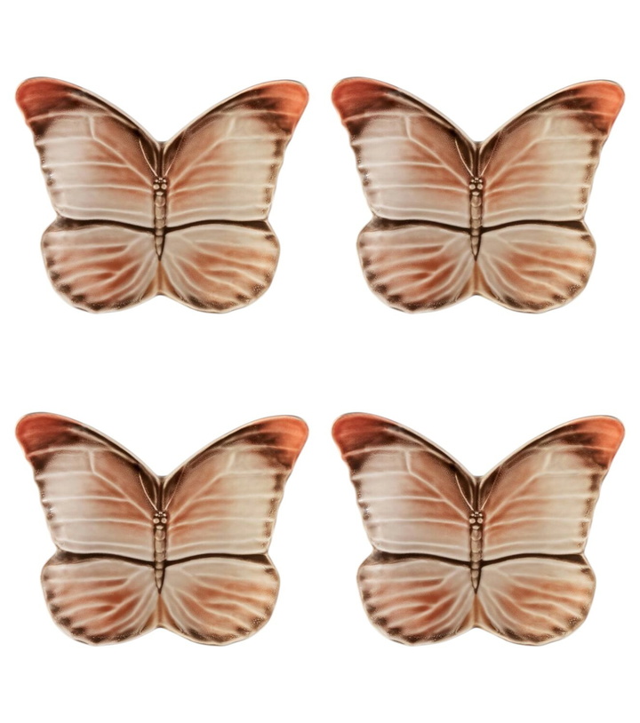 Photo: Bordallo Pinheiro Cloudy Butterflies set of 4 side plates by Claudia Schiffer