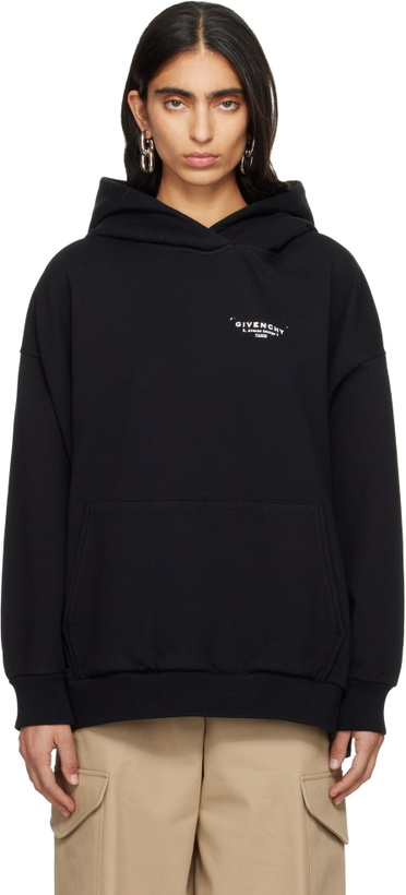 Photo: Givenchy Black Logo Hoodie