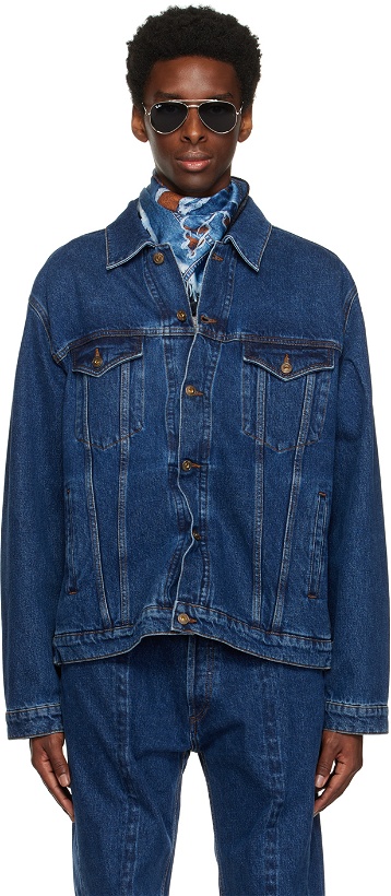 Photo: Y/Project Blue Classic Wire Denim Jacket