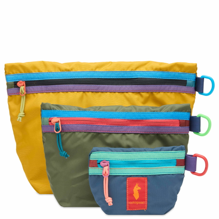 Photo: Cotopaxi Cubo Pouch Organizers in Del Dia 