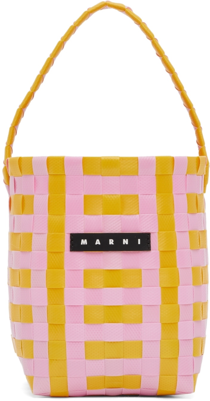 Marni Kids Pink & Yellow Pod Bucket Tote Marni