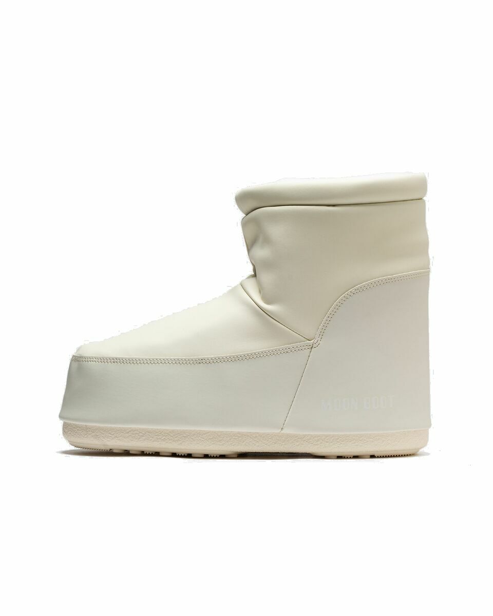 Photo: Moon Boot Moonboot Icon Low Nolace Rubb White - Mens - Boots