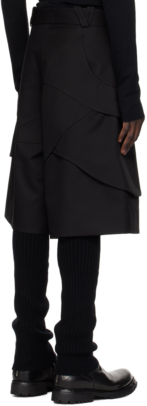 pet-tree-kor Black Batura Shorts