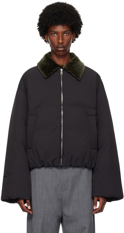 Photo: Nanushka Black Zacharie Faux-Fur Down Jacket