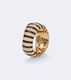 Kamyen Sandra 18kt gold and enamel ring with diamonds