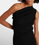 Rick Owens One-shoulder jersey maxi dress