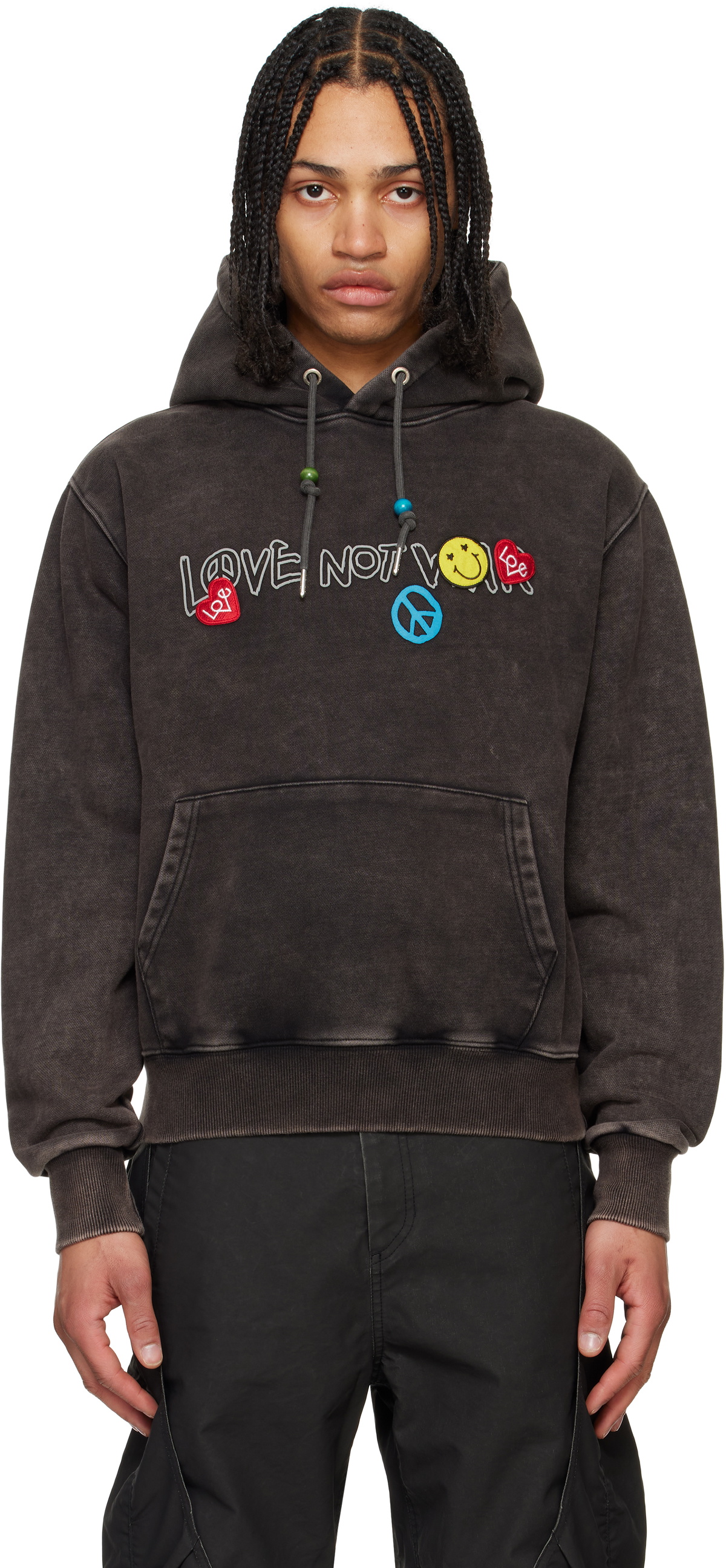 Andersson Bell Grey Unisex Contrast Antwerp Hoodie Andersson