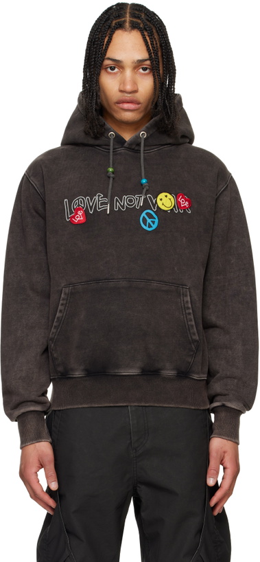 Photo: Andersson Bell Black 'Love' Dyed Hoodie