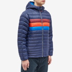 Cotopaxi Men's Fuego Down Hooded Jacket in Ink Stripes