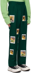 Sky High Farm Workwear Green Denim Tears Edition Suit Trousers
