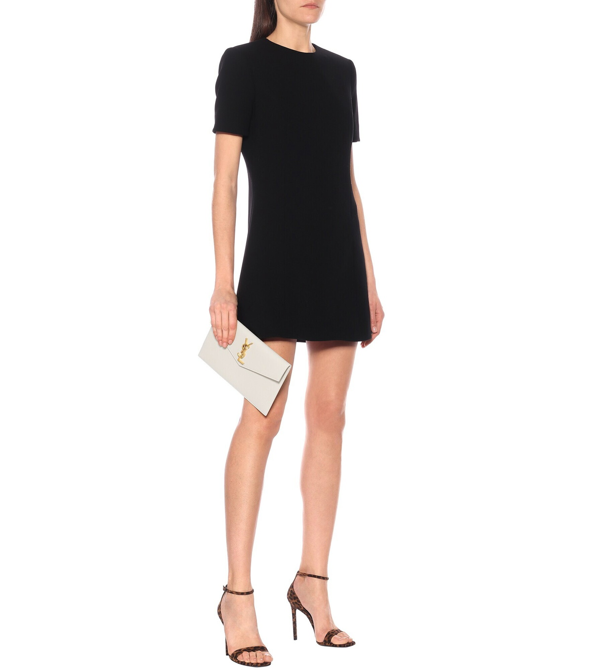 Saint Laurent Black Calf Leather Bos Taurus Clutch Bag main image 1