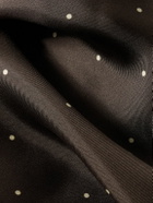 Favourbrook - Frayed Polka-Dot Silk-Twill Scarf