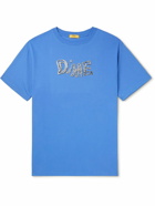 DIME - Liquid Metal Logo-Print Cotton-Jersey T-Shirt - Blue