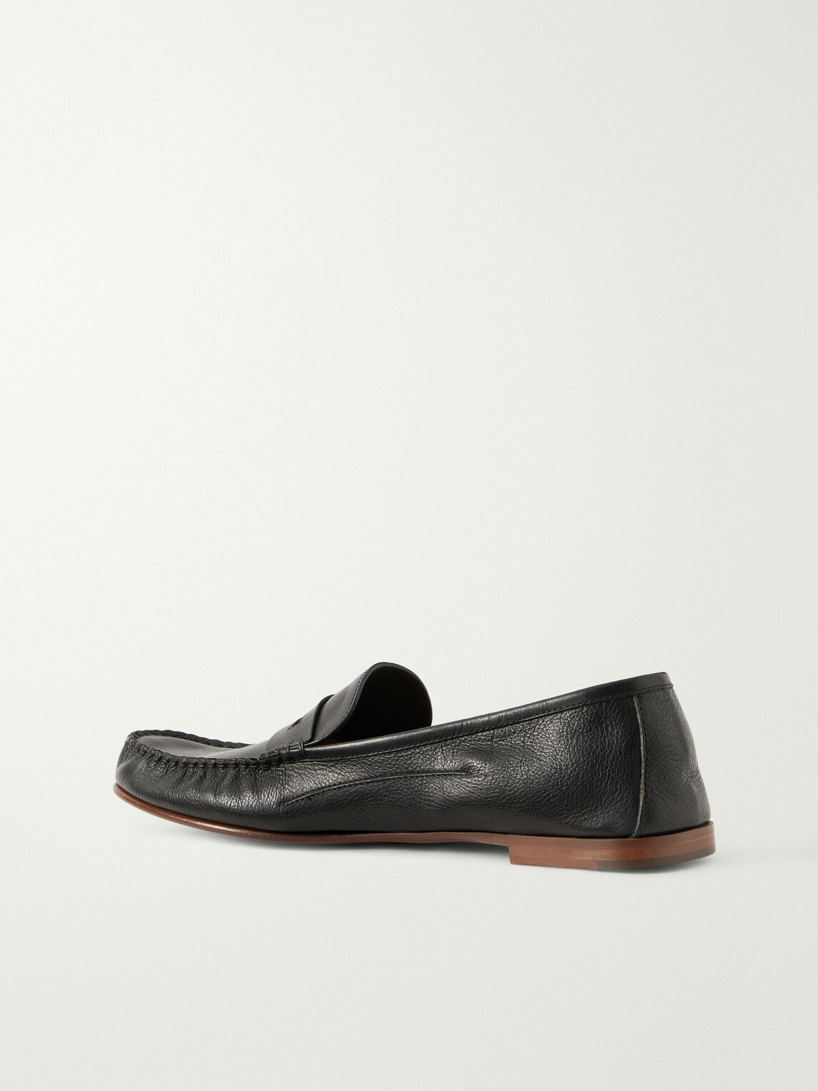 Versace - Logo-Embellished Leather Penny Loafers - Black