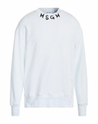 Msgm Mens Sweatshirt in White