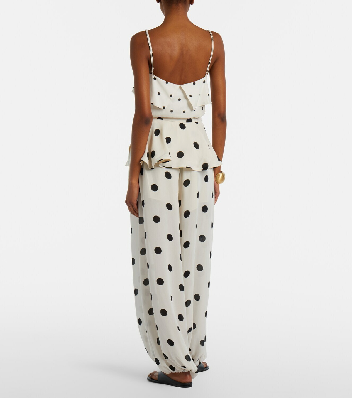 Adriana Degreas Polka-dot balloon pants