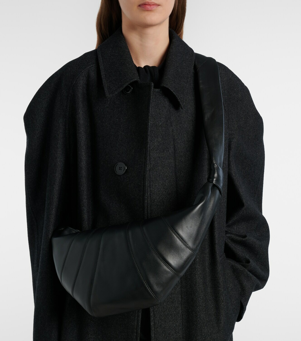 Lemaire Croissant Medium leather bag