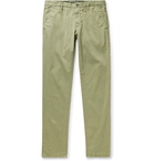 Incotex - Slim-Fit Stretch-Cotton Twill Trousers - Green