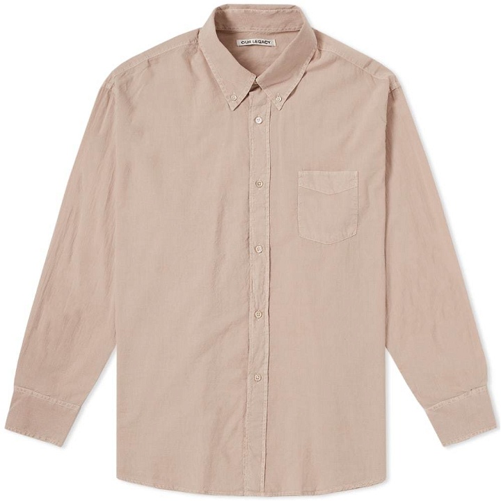 Photo: Our Legacy Borrowed Button Down Shirt Pink Vintage Voile